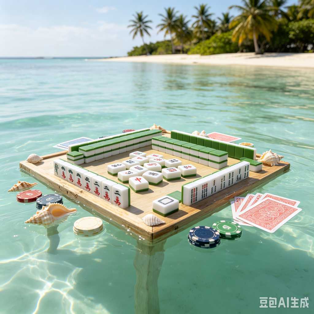 vivid color print mahjong set