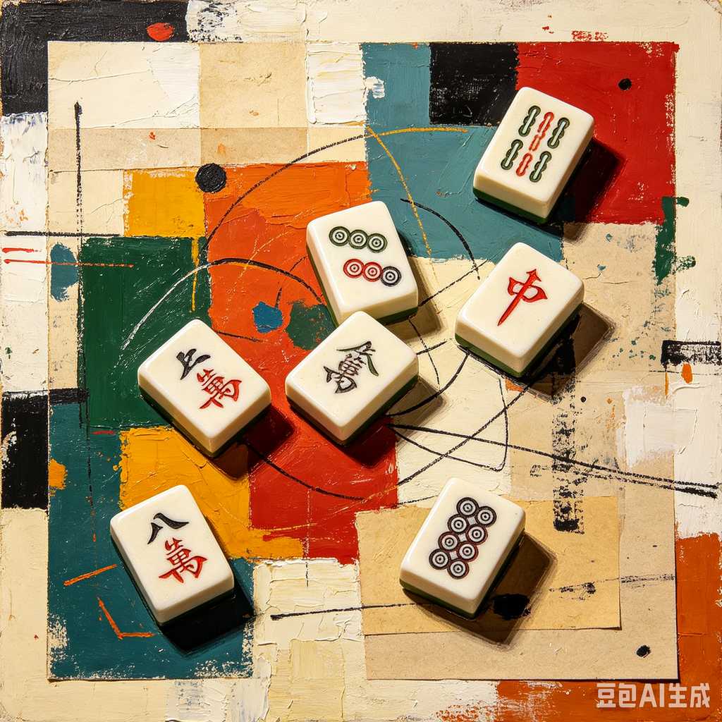 decorative mahjong tiles set